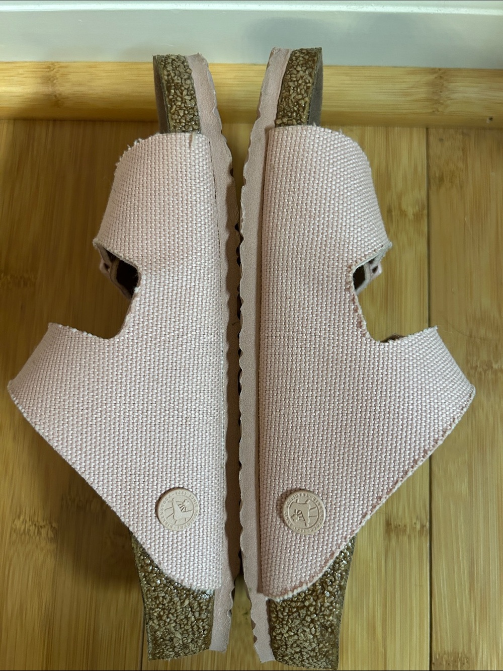Birkenstock Kids Double-Strap Light Pink Sandals size 2 - Picture 4 of 7